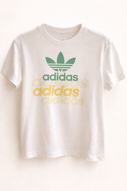 Adidas Boys Size S Graphic Tee Athletic Streetwear School  90's Vintage Inspired